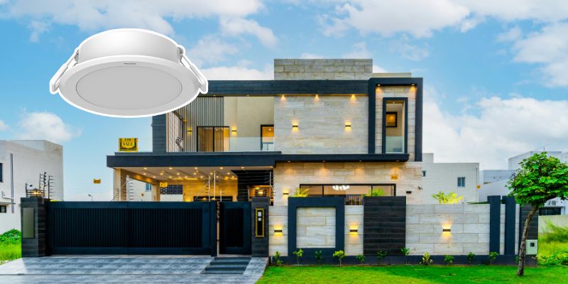 Đèn âm trần lắp đặt ban công, hành lang Cao Bằng