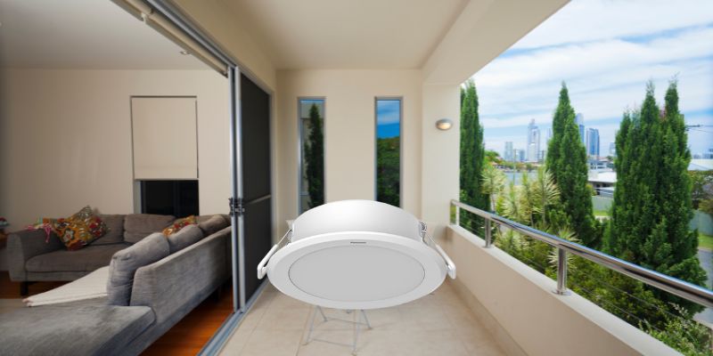 đèn âm trần ban công, hành lang Hà Nội