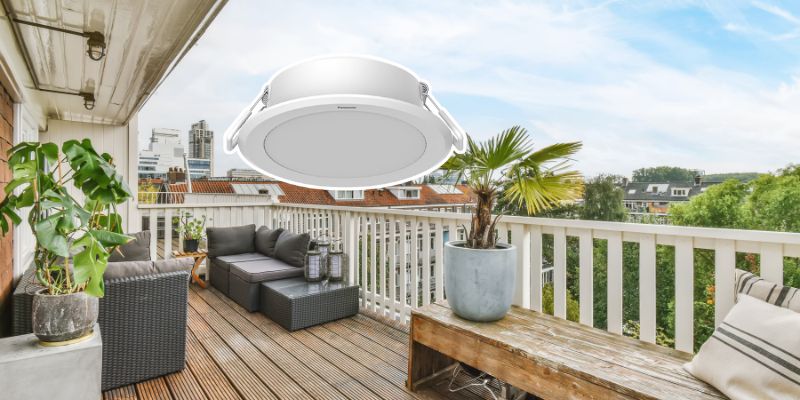 Vai trò của việc chọn đèn âm trần ban công, hành lang Hải Phòng