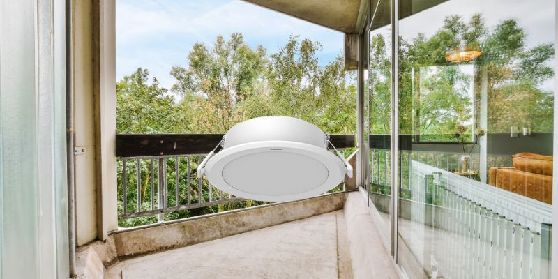 đèn âm trần ban công, hành lang Hưng Yên