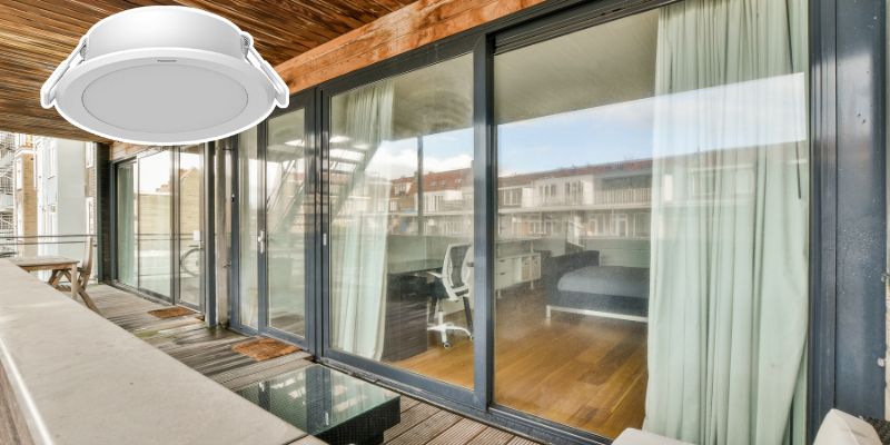 Đèn âm trần lắp đặt ban công, hành lang Thái Nguyên