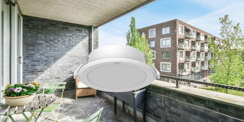 Downlight Panasonic chống ẩm - Đèn hành lang ban công khuyên dùng