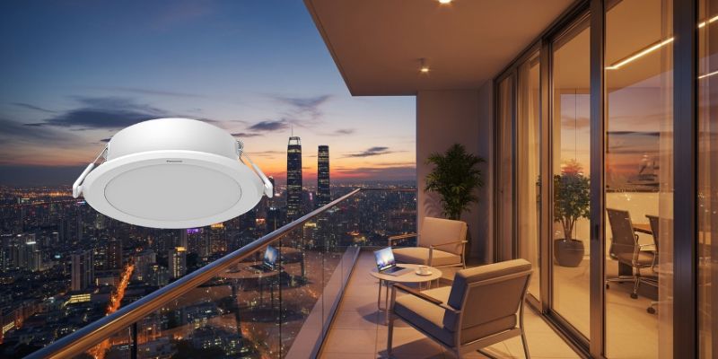 đèn âm trần ban công, hành lang Thanh Hóa