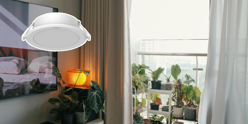 đèn âm trần lắp đặt ban công, hành lang Tuyên Quang